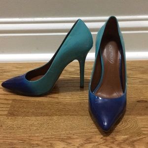 Blue Ombré 4.5 inch heels